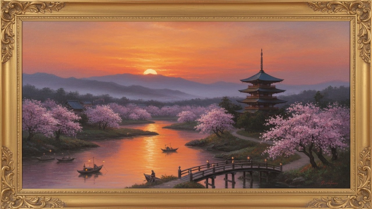 Japanese Frame TV Art #13 🌅 4K Zen Landscape | TV Art Screensaver for Elegant Home Decor