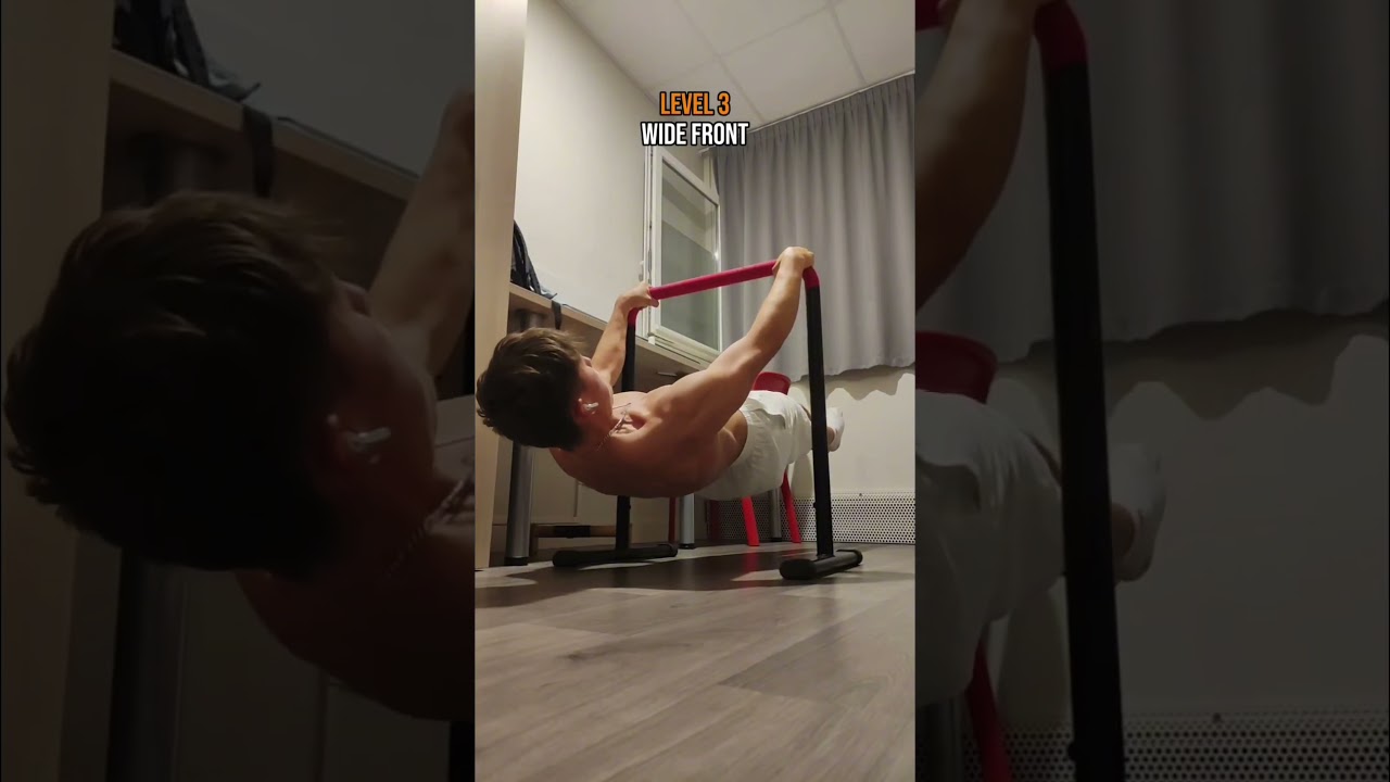 Le niveau 100 est impossible 💀 #streetworkout #calisthenics #frontlever #pdc #gym #figure
