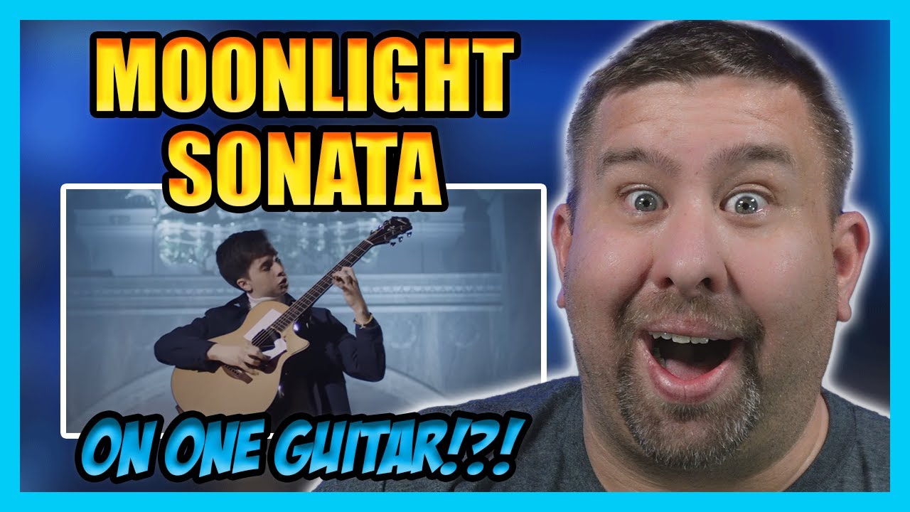 MOONLIGHT SONATA ON ONE GUITAR?!?! | Marcin covers Moonlight Sonata | Music Teacher Reacts