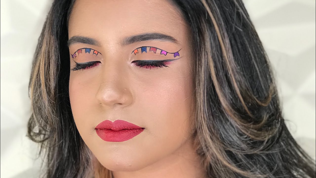 Make Junina… Delineado de bandeirinhas