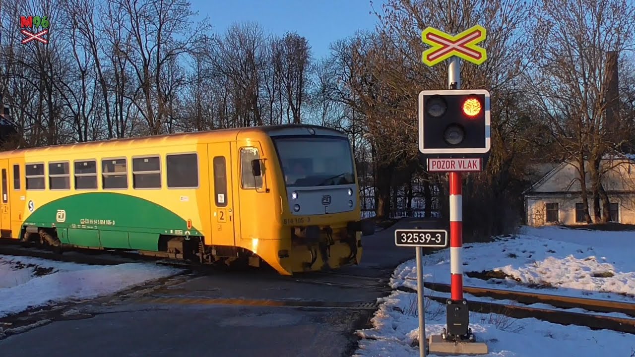 Železniční přejezd Cerekvice nad Bystřicí [P5393] - 1.2.2021 / Czech railroad crossing