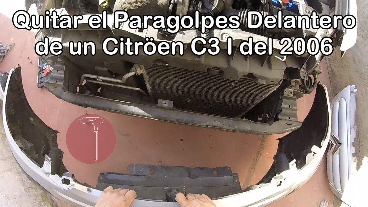 Citroën C3 I del 2006 Cómo Quitar el Paragolpes Delantero