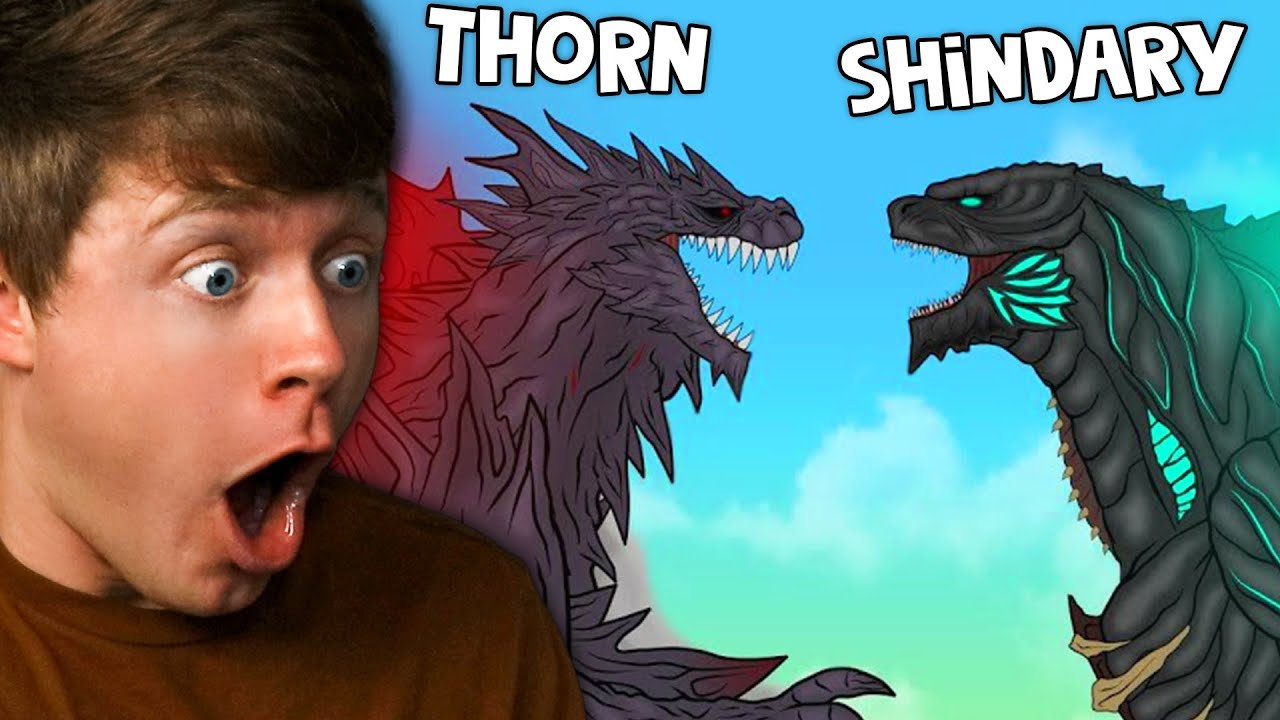 Reacting to THORN GODZILLA vs SHINDARY GODZILLA EARTH! (Godzilla Evolution)