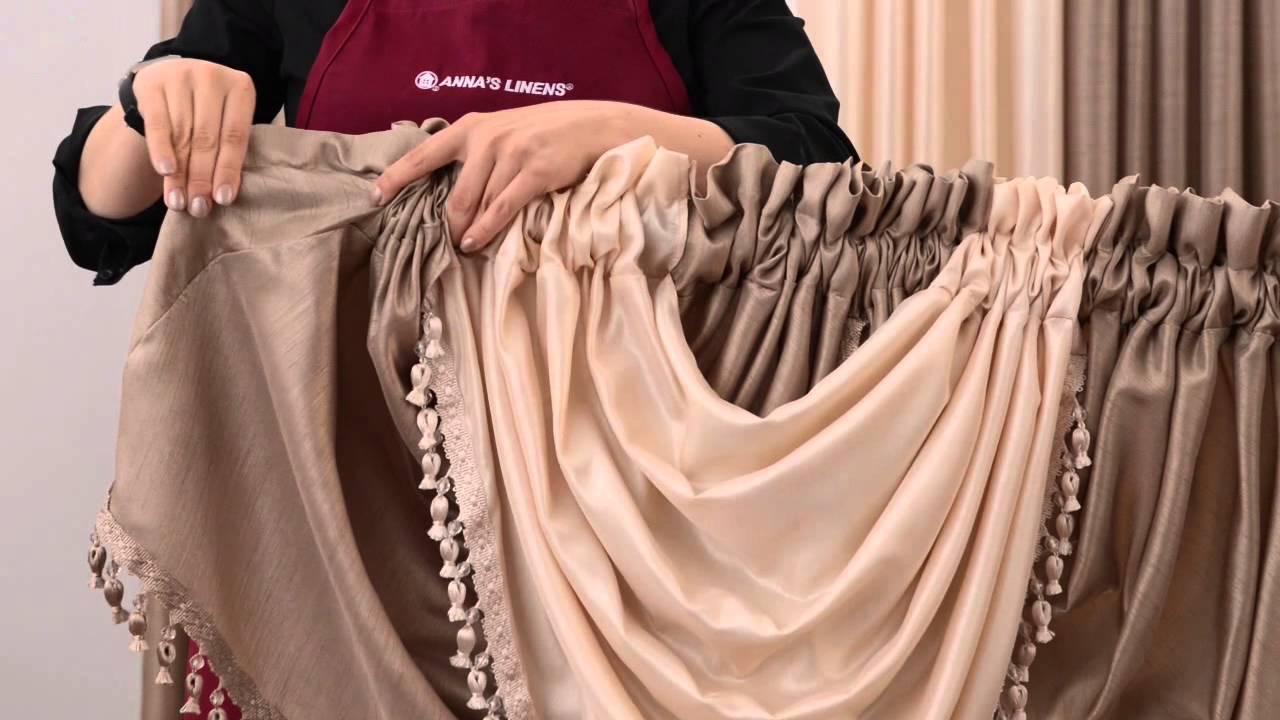 Anna's Linens - Annabella Waterfall Window Valance