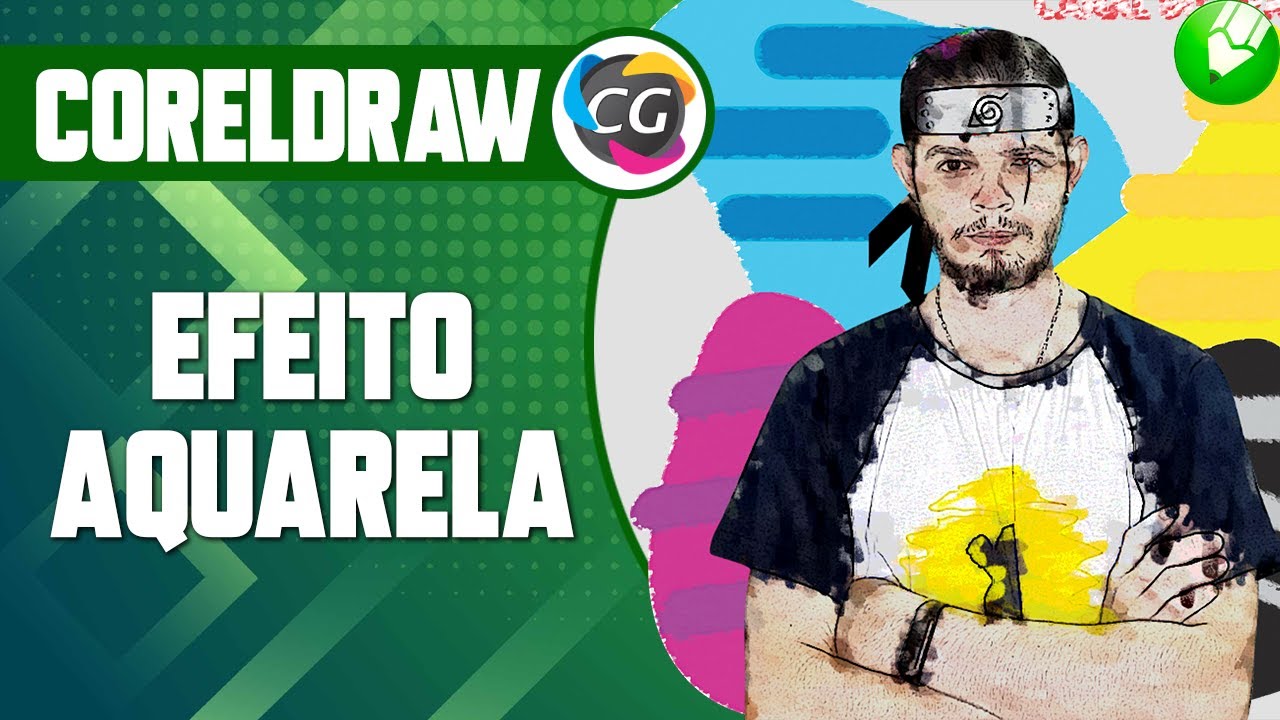 CorelDraw Efeito Aquarela