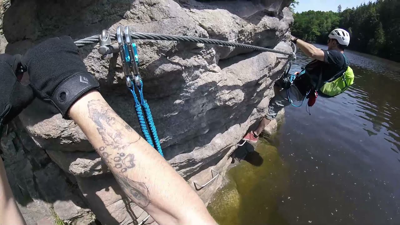 Ferrata Hluboká | Sestřih z obou cest