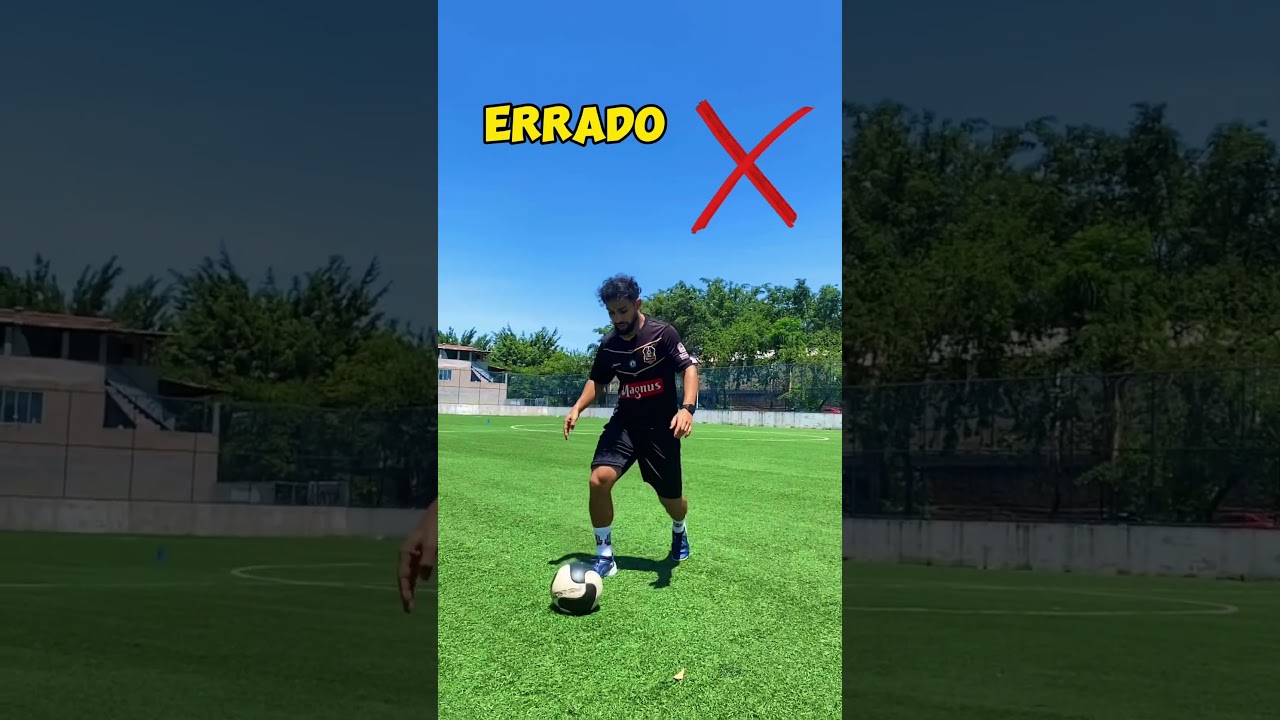 Como dominar a bola do jeito correto no futebol #treino #futebol
