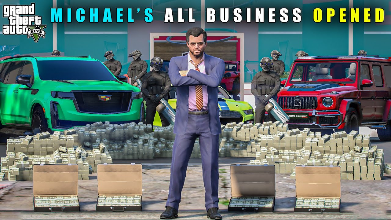 GTA 5 : FINALLY MICHAEL'S ALL BUSINESS ARE OPENED || BB GAMING
