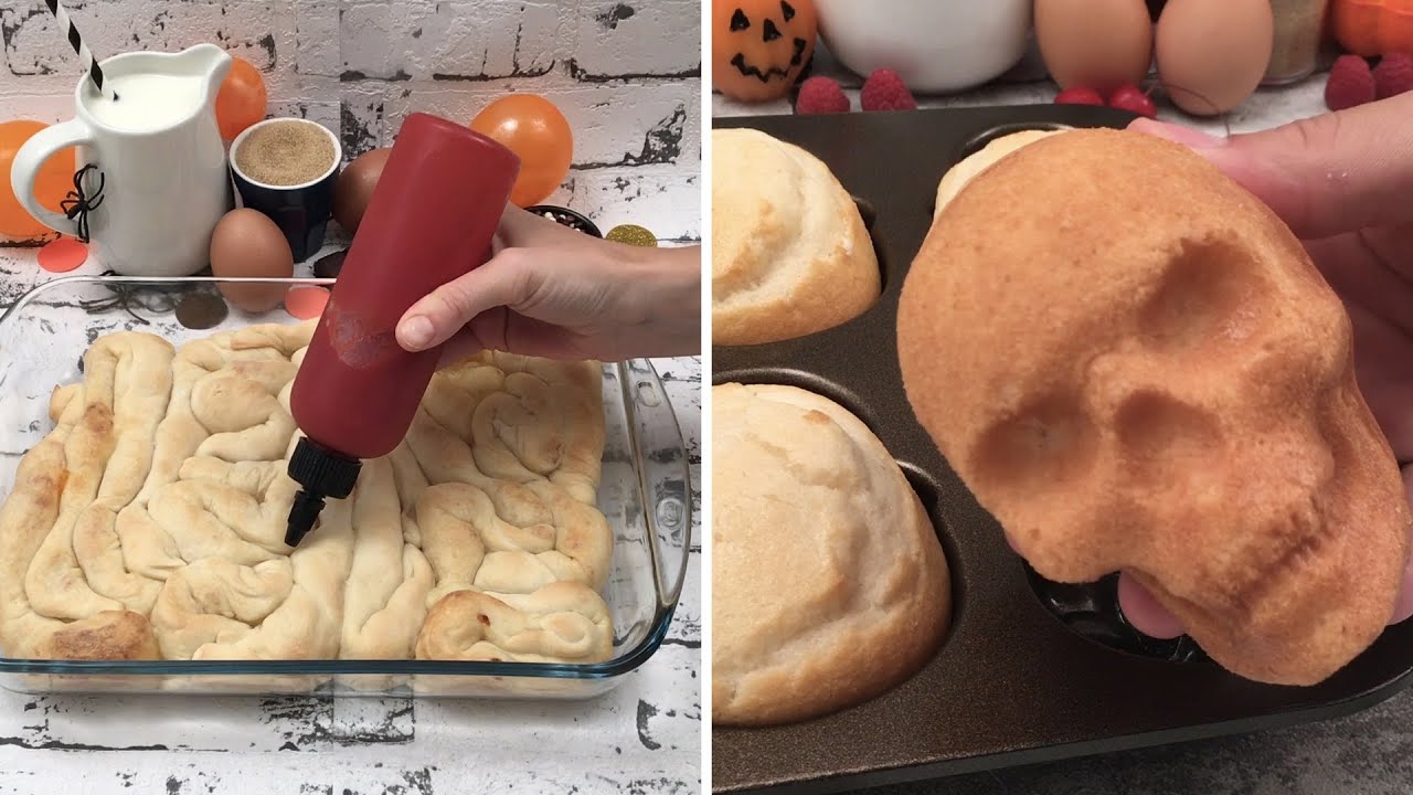 Host a Spooky Halloween Party 👻🎃☠️  Skull Cake 🎂 Creepy Cocktails 🍹 Fried Meatloaf ✋🏾