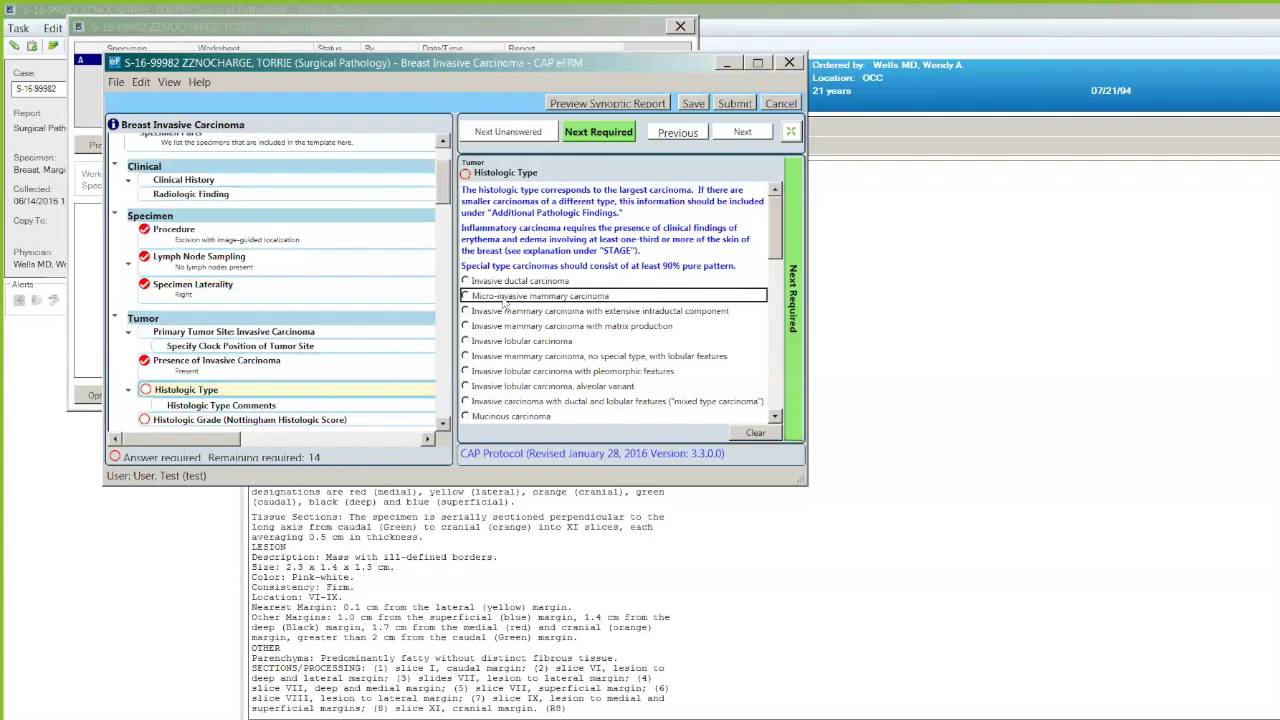 CAP eFRM - Launching, Completing, and Submitting from Your LIS