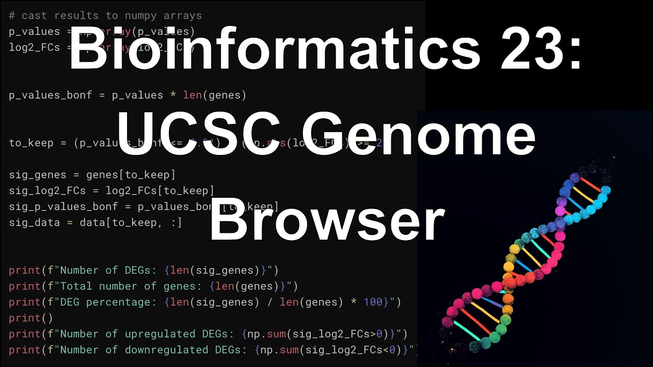 Введение в биоинформатику 23: Браузер генома UCSC