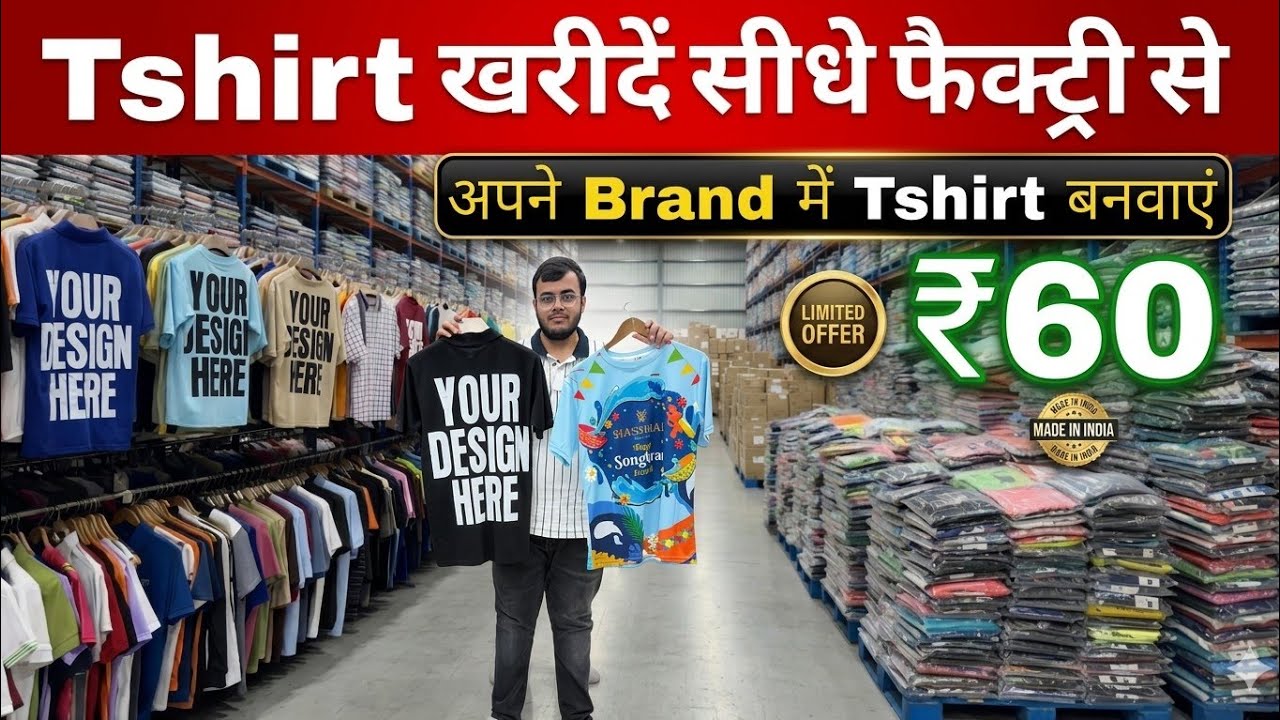 Branded T-shirt wholesale market in Delhi / T-shirts खरीदें सीधे फैक्ट्री से/ Tshirts manufacturer
