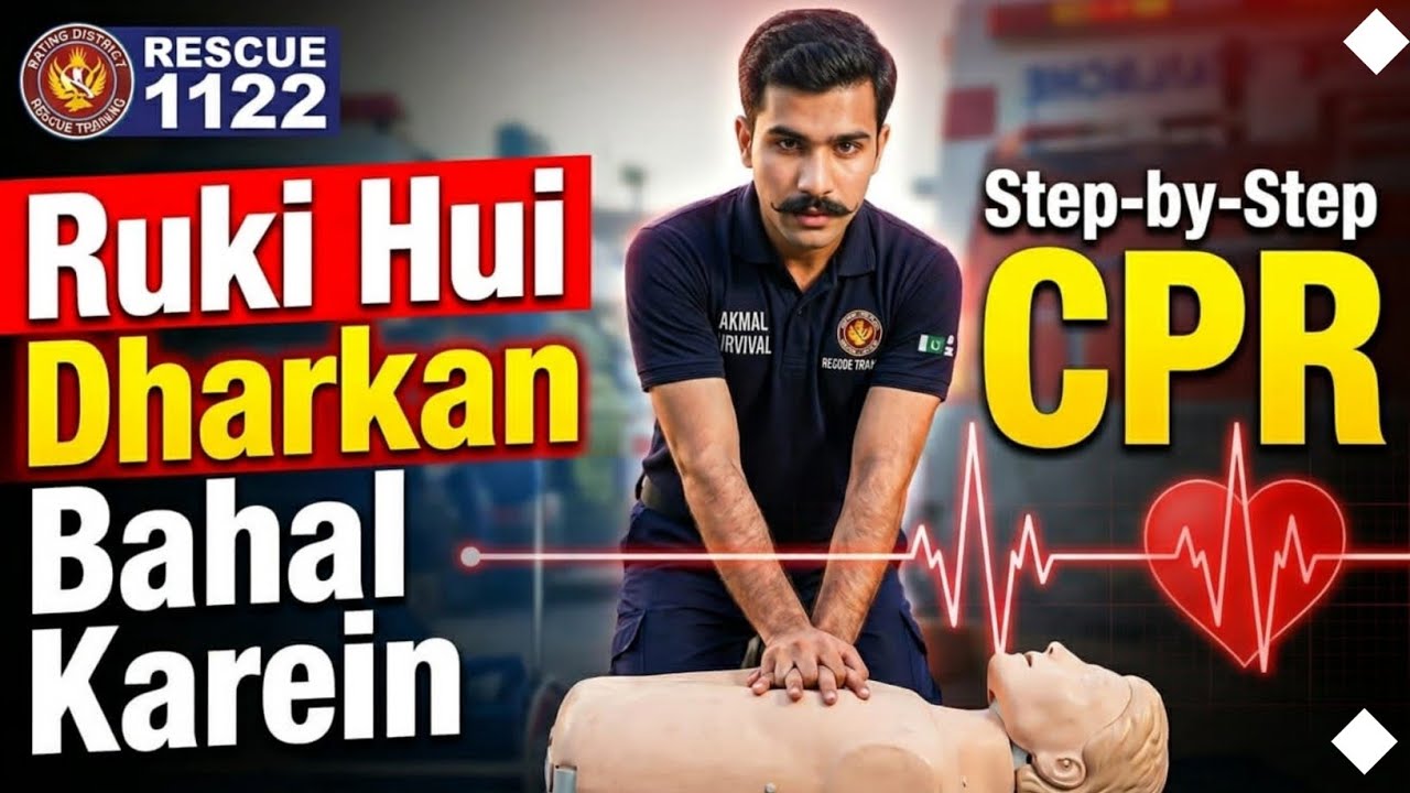 How to do CPR on an Adult | Step by Step Guide (Hindi/Urdu)| CPR Training