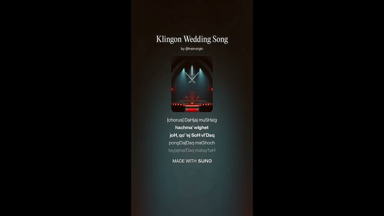 Jlruch (Klingon Wedding Song)