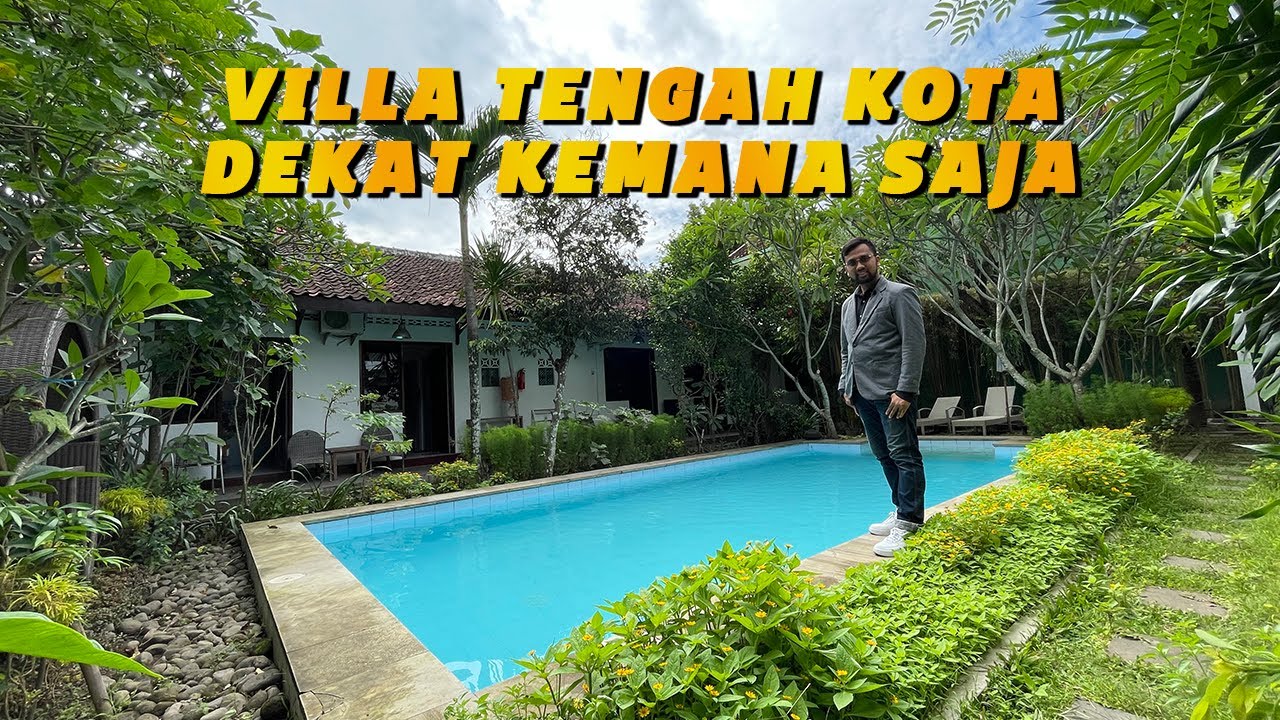VILLA MEWAH DI TENGAH KOTA JOGJA LANGKA ADA PRIVATE POOL KONSEP HIJAU LUAS DEKAT ALUN ALUN KIDUL