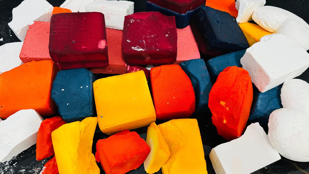 Fresh Dyed Gym Chalk ASMR Crush | Oddly Satisfying ASMR