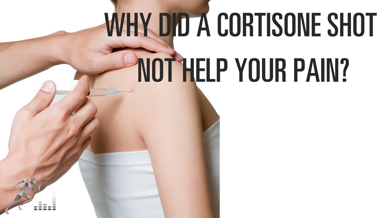 Why did a cortisone shot not help my pain?