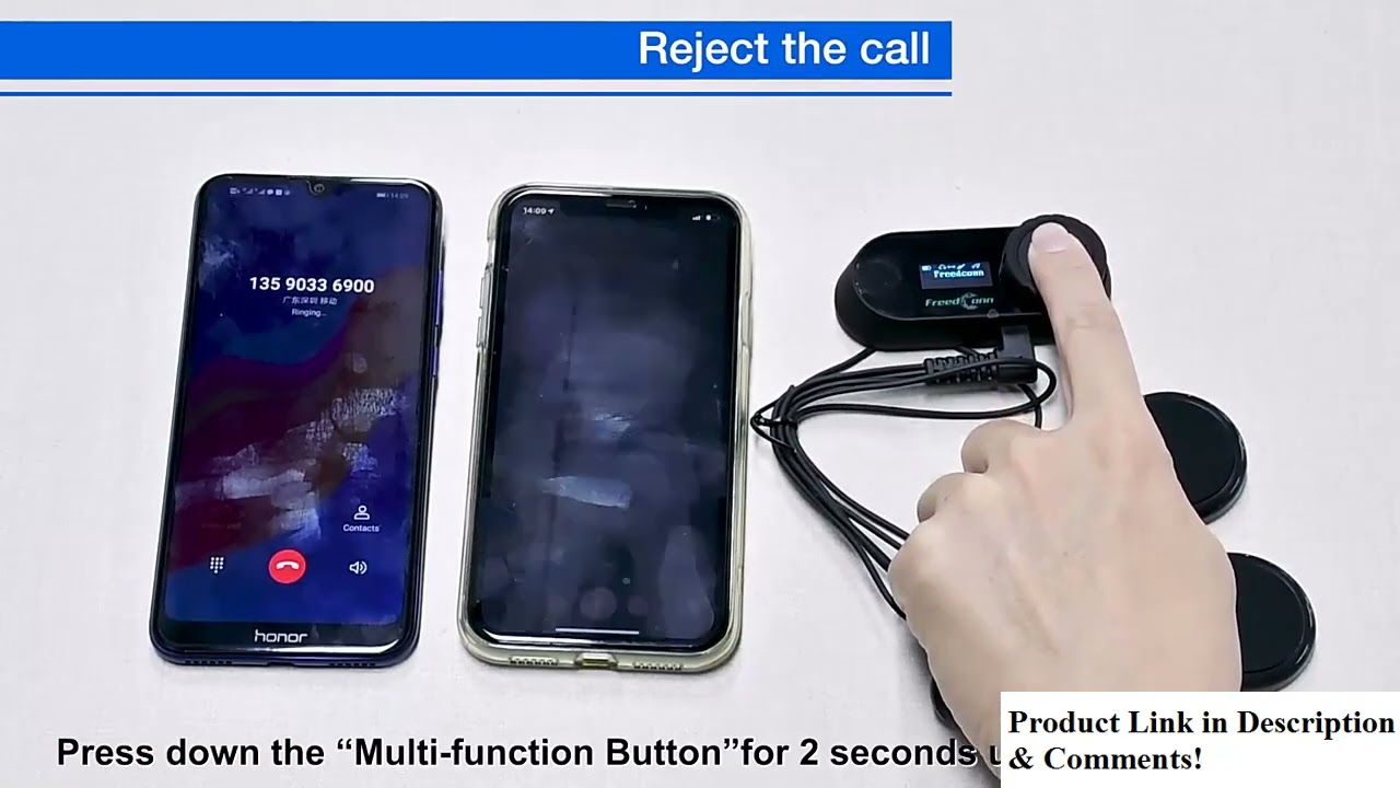How to Use FreedConn TCOM-SC | Helmet Intercom with LCD Display & FM Radio
