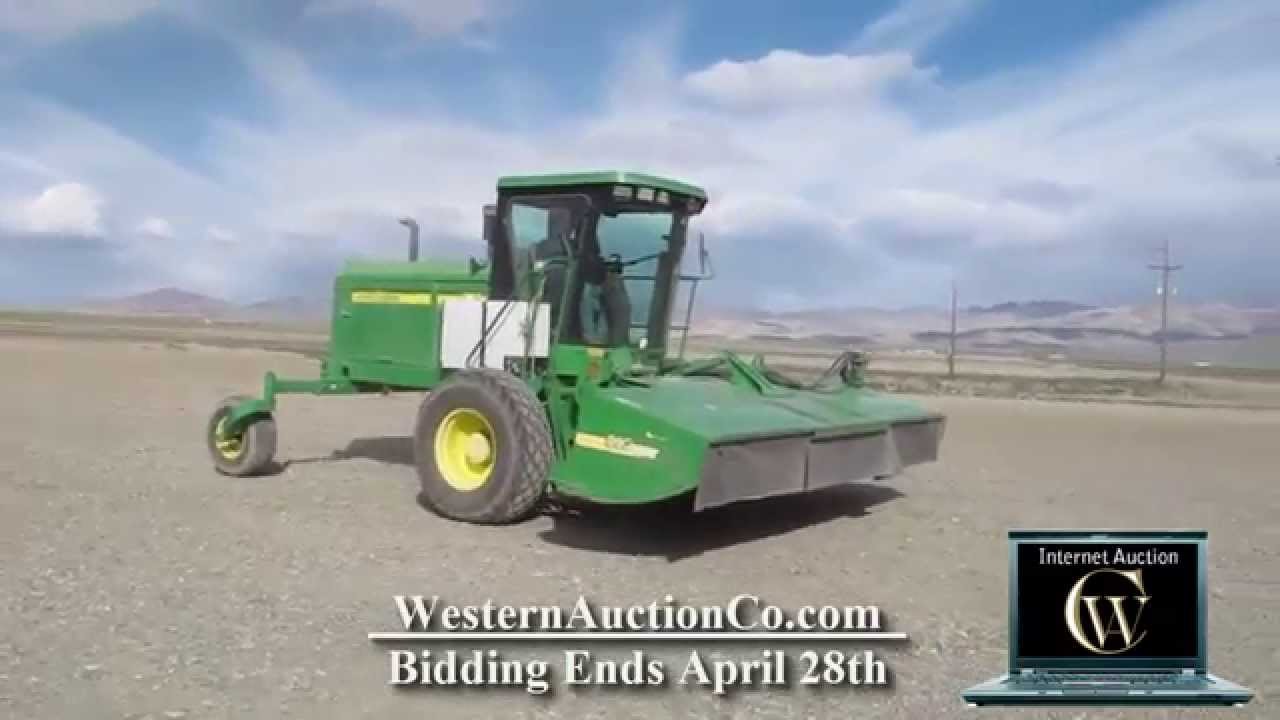 Lot 2 2004 John Deere 4995 Windrower For Sale At Auction!