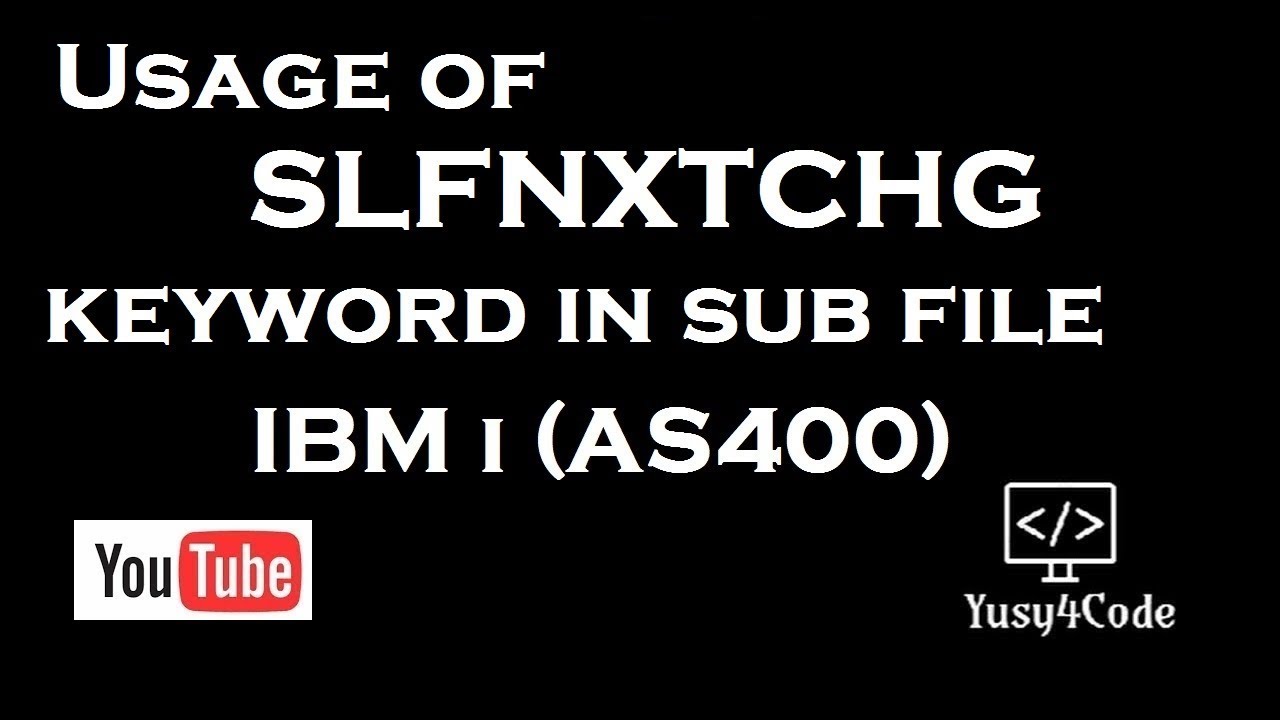 What is the use of SFLNXTCHG keyword in sub file | IBM i | yusy4code