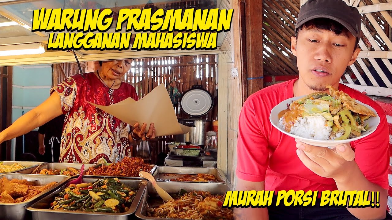 Warung Prasmanan langganan Mahasiswa, porsinya banyak banget!