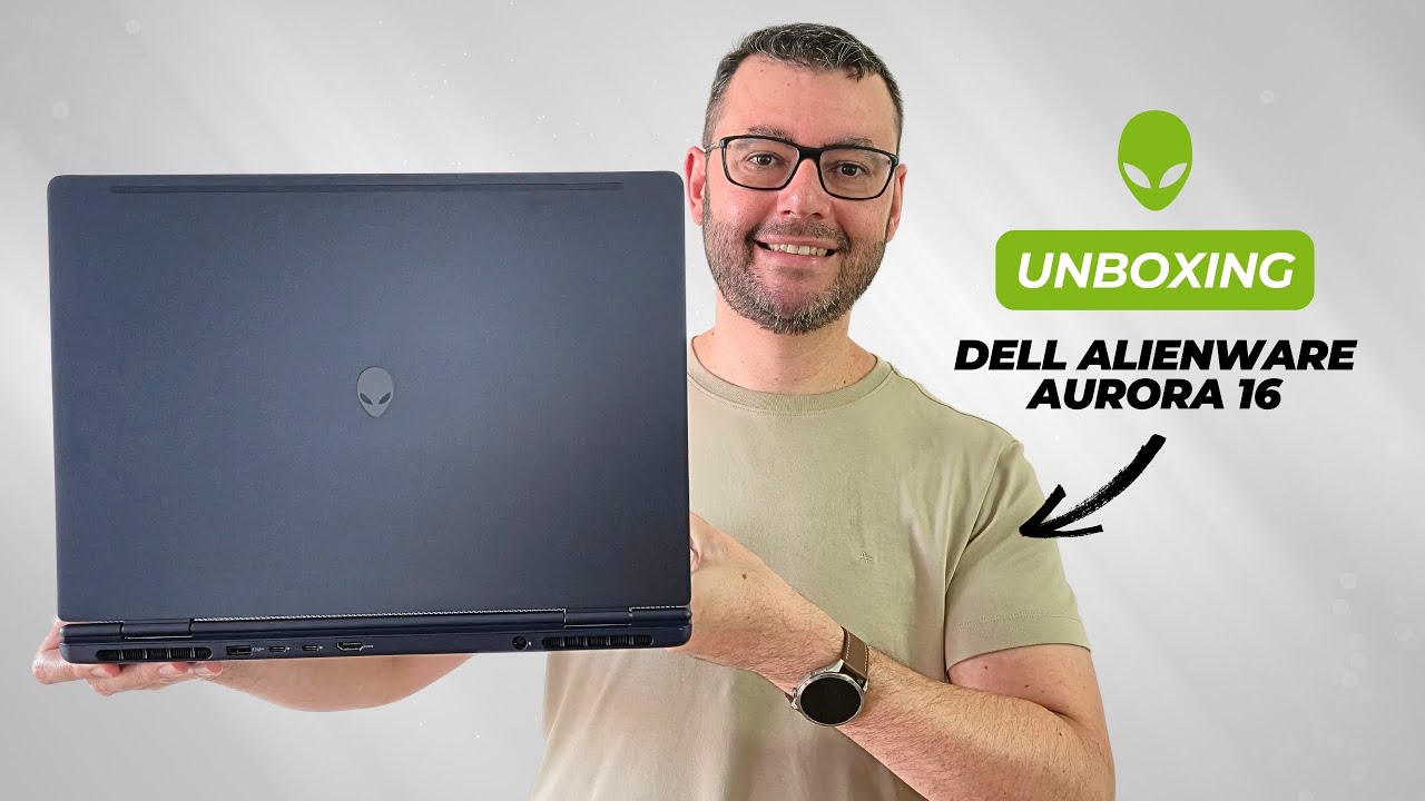 💻 Comprei o Dell Alienware Aurora 16! Unboxing do notebook gamer pra editar em 4K