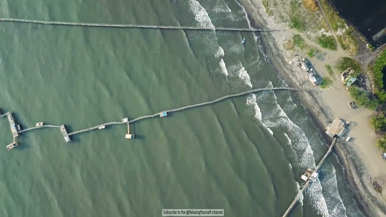 Ultimate Relaxation: Stunning Aerial View of the Serene Sea 🌊✨ [2 hours, HD!]