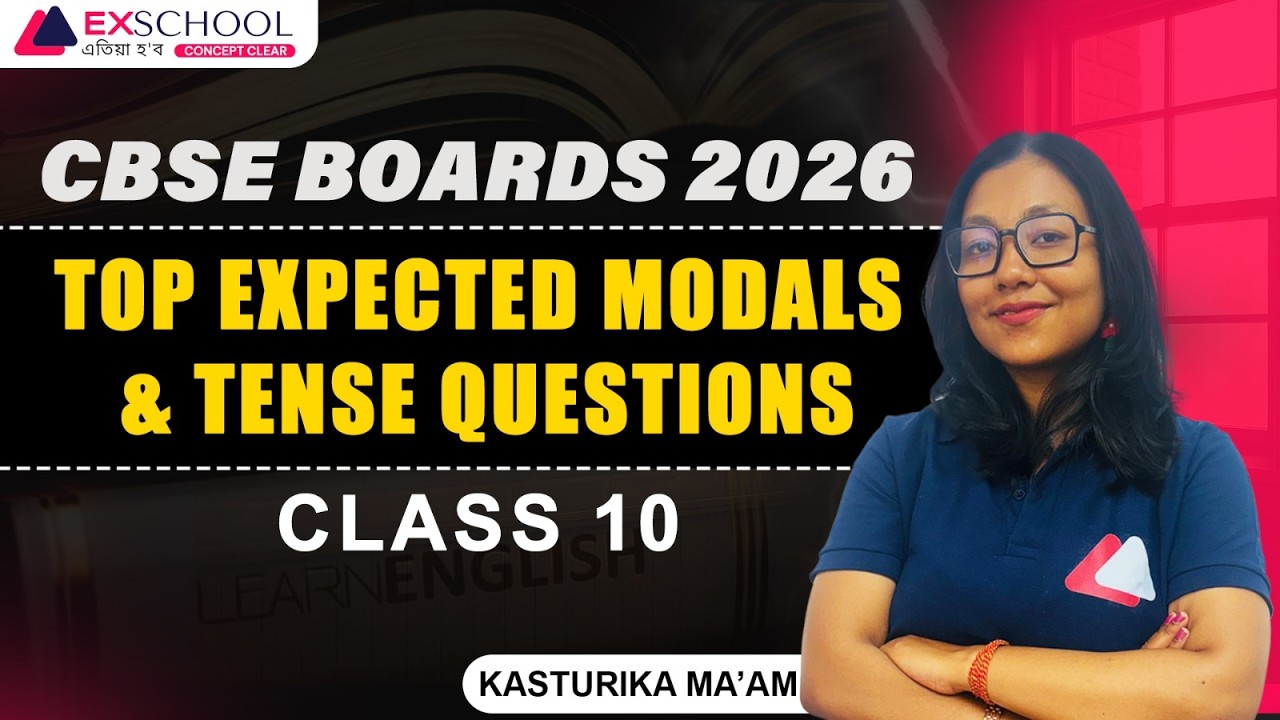 CBSE Boards 2026 🔥 Top Expected Modals & Tenses Questions | Class 10 English | Kasturika Maa'm
