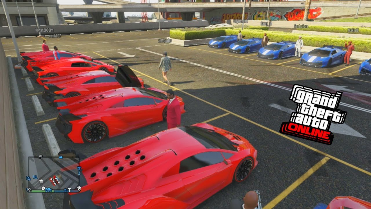 GTA 5 - Non-Contact 8 v 8 Playlist Racing | Red Vs Blue | Part 1 (GTA V Online Racing)