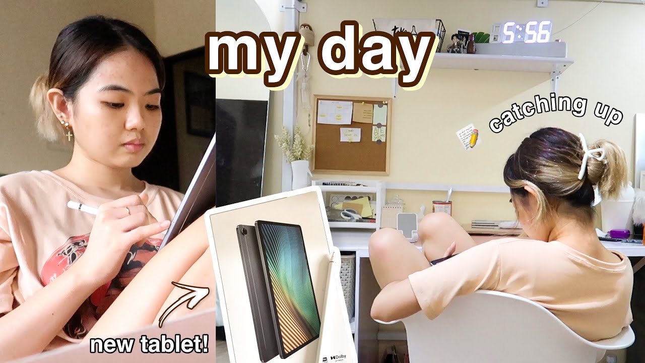 My Days | what's in my NEW TABLET? organizing preloved + catching up with work and acads!