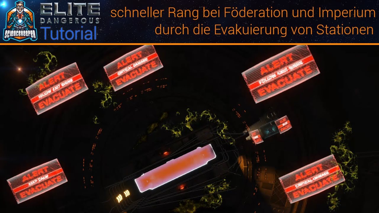 Elite Dangerous: Notevakuierung von brennenden Stationen - sehr schnelles Rang aufsteigen (Tutorial)