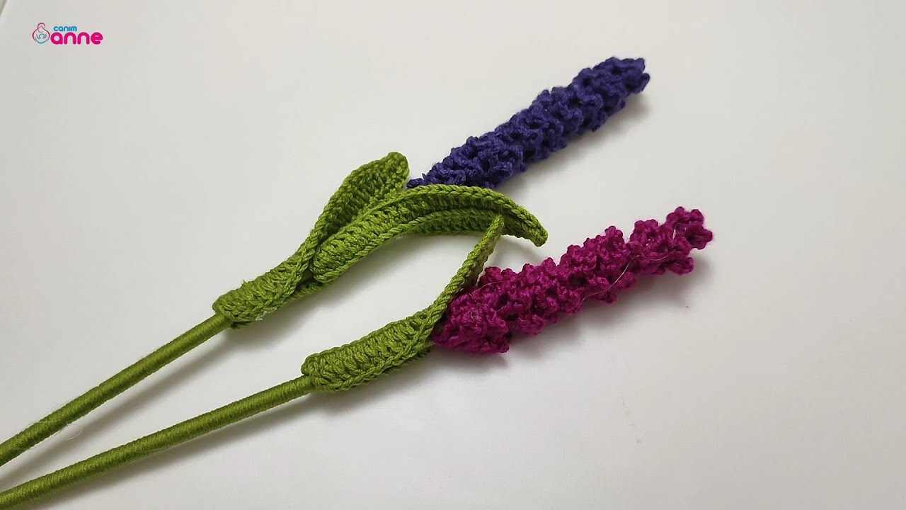 Kolay Örgü lavanta çiçeği yapımı / Lavender flower pattern