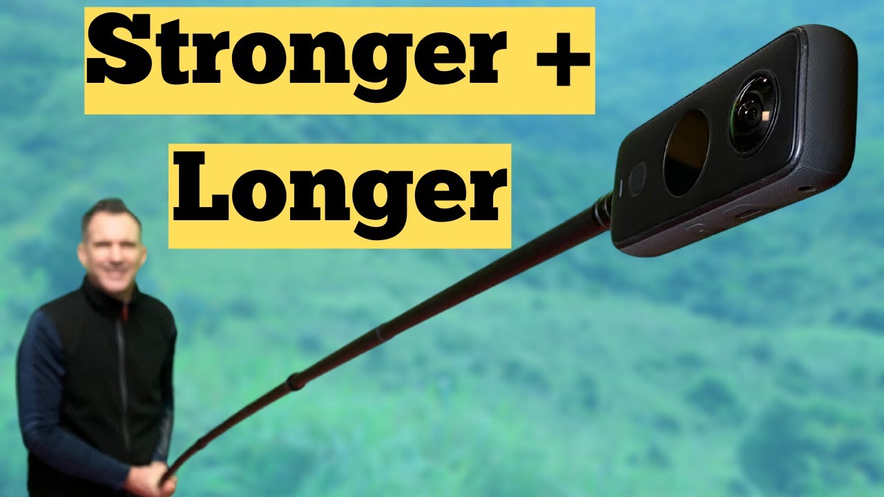 NEW Telesin Extended Selfie Stick version two - More sections and less bend
