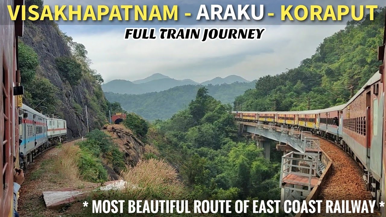 Visakhapatnam - Araku - Koraput | Train Journey | Araku Valley | Most Beautiful Route 😍 | Train Vlog