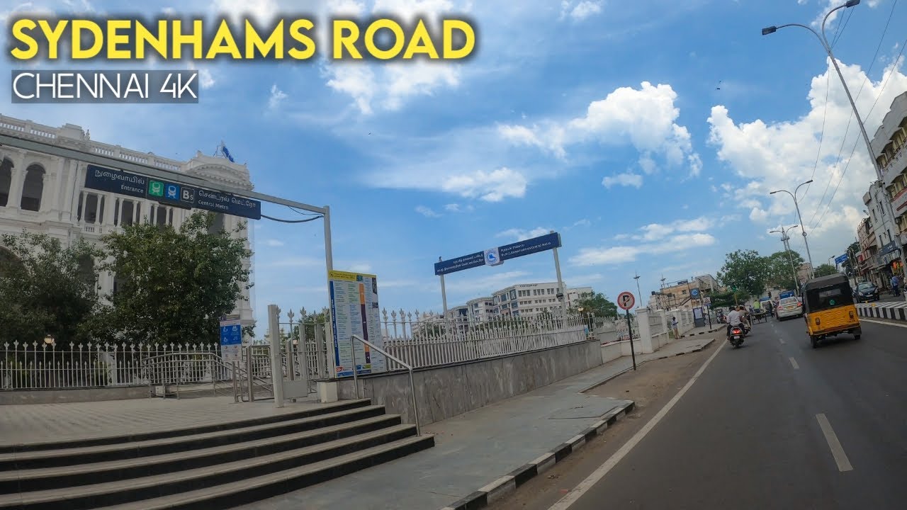 Chennai 4K | Sydenham's Road | Nehru Stadium |  Pulianthoppe | Periamet | Ripon Building