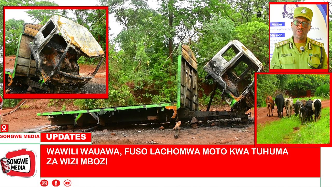 WAWILI WAUAWA, FUSO LACHOMWA MOTO KWATUHUMA ZA WIZI MBOZI