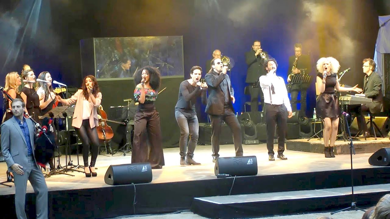 Sommernacht des Musicals 2017 - You're the voice (Ensemble+Dudelsack)