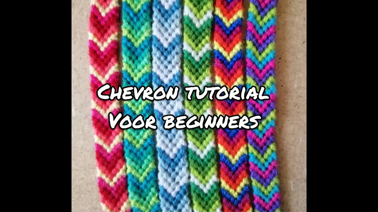 Nederlands DIY vriendschapsarmbandje chevron tutorial voor beginners ~ By Mijntje