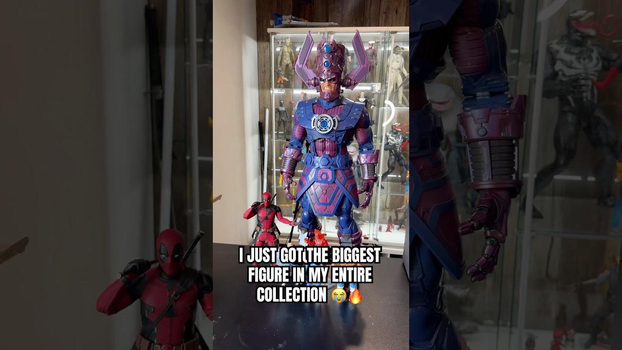 I JUST GOT 32 INCHES OF GALACTUS 😭🔥 #hottoys #actionfigures #toyreview #marvellegends #galactus