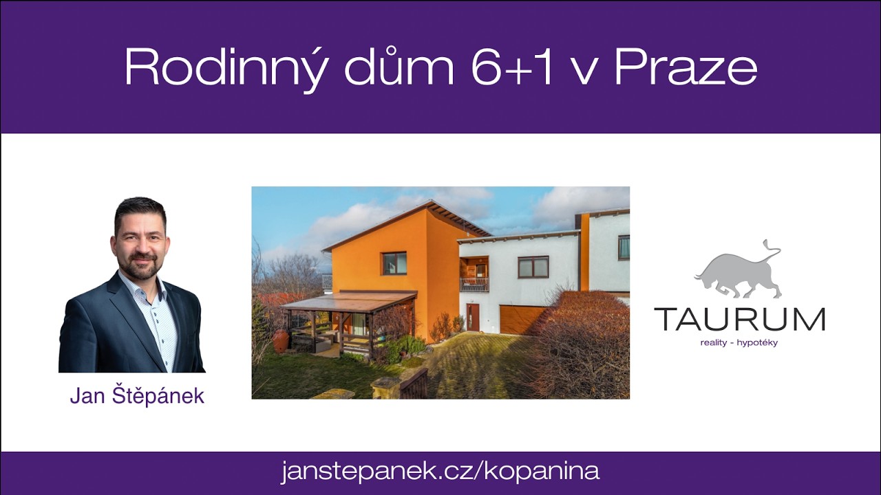 Prodej prostorného rodinného domu 6+1 v Praze, U Třešňového sadu 180, Přední Kopanina