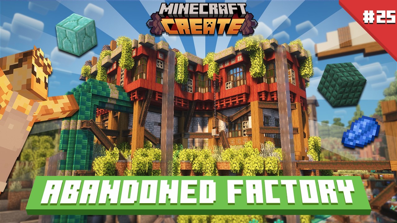 I Built a PRISMARINE AND LAPIS FACTORY in Minecraft Create Mod! [#25]