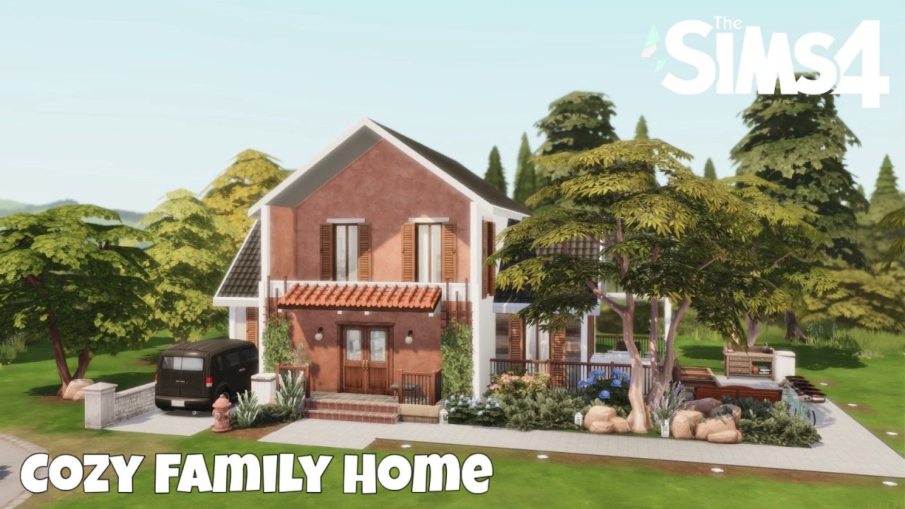 Cozy Family Home | NoCC | ASMR Speedbuild | The Sims 4