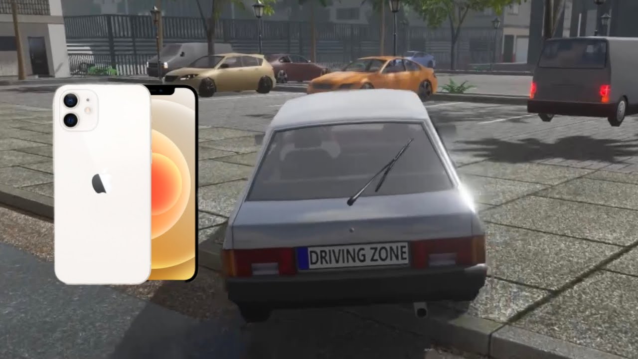 Driving Zone gameplay on iPhone 12