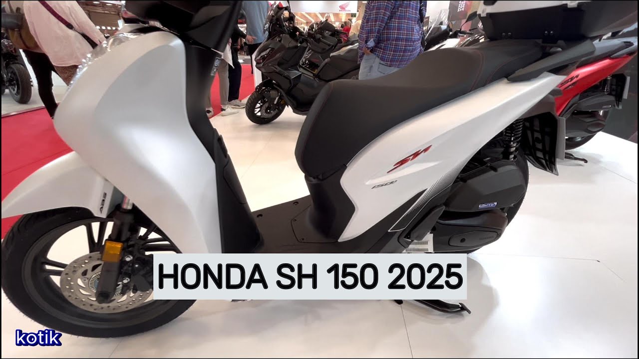 NEW HONDA SH 150 2025 COLOR MATT PEARL WHITE #honda #motovlog
