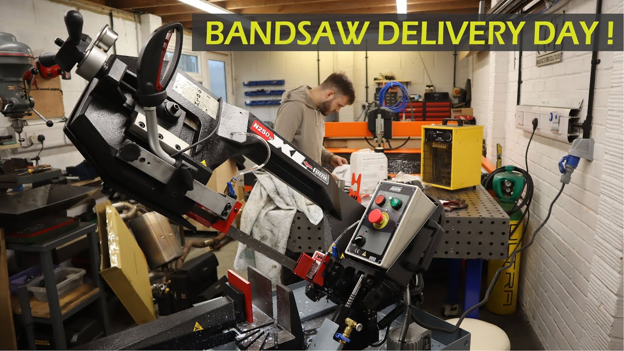 Upgrading our Metal Bandsaw - Femi N250 Delivery day