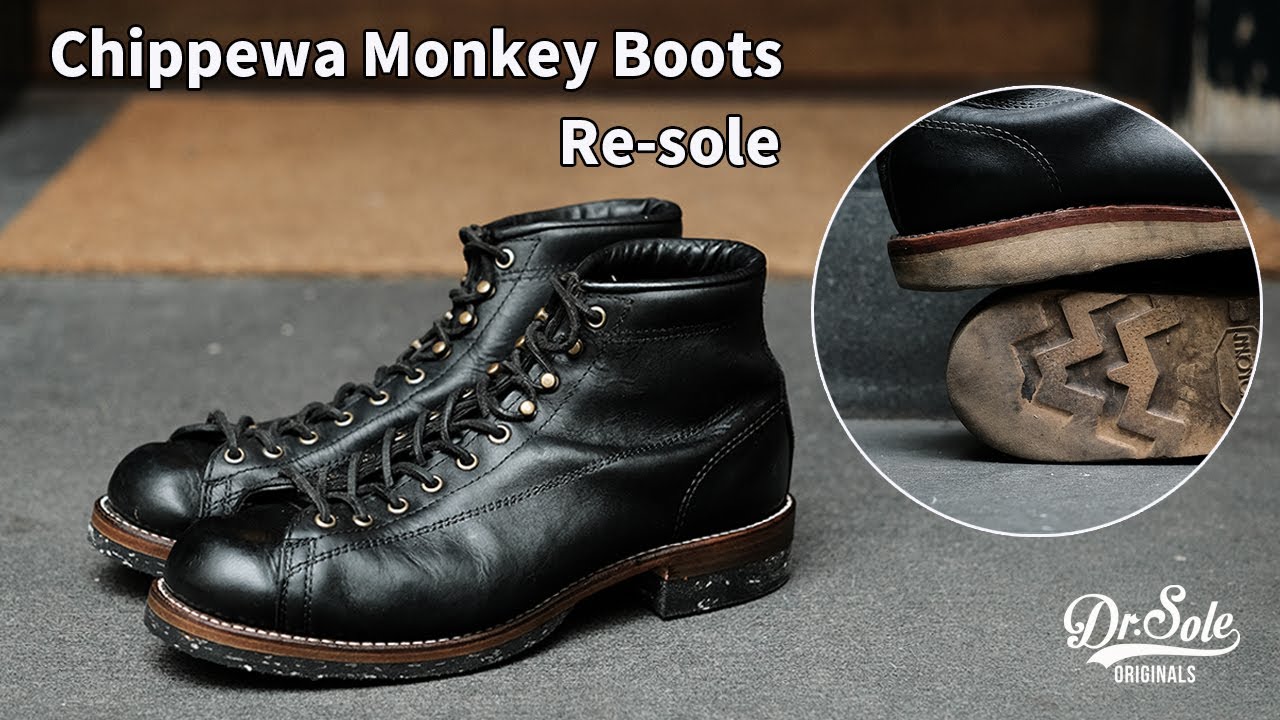 【Bench-Re-Built】Chippewa Monkey Boots Re-sole