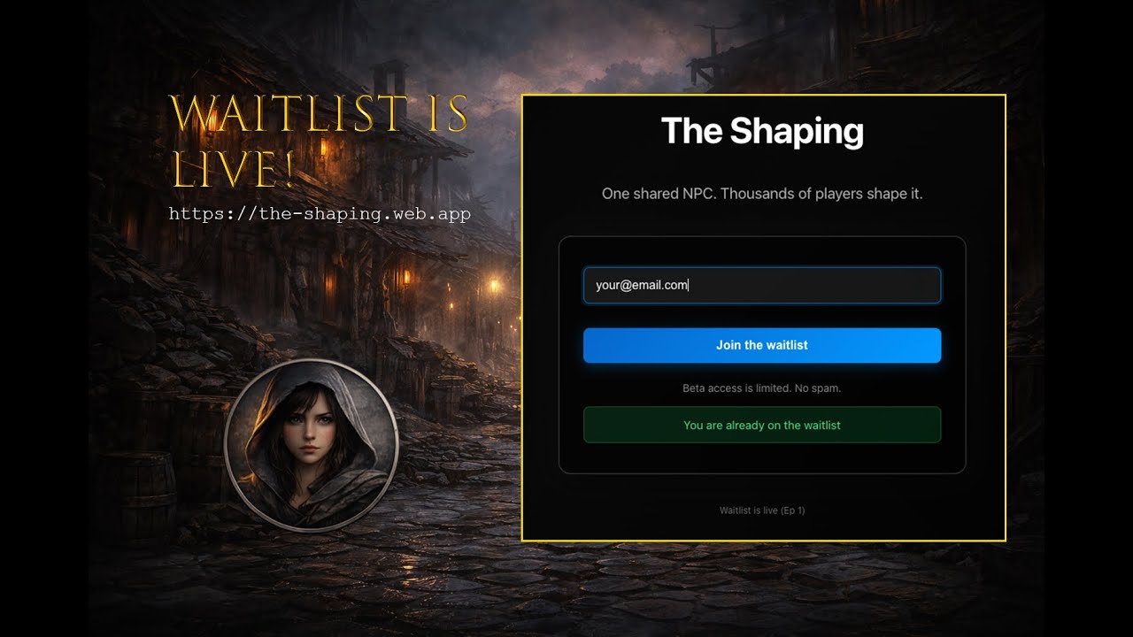Firebase Hosting Deploy + Waitlist API (React + Vite) | Build-in-Public Game Dev