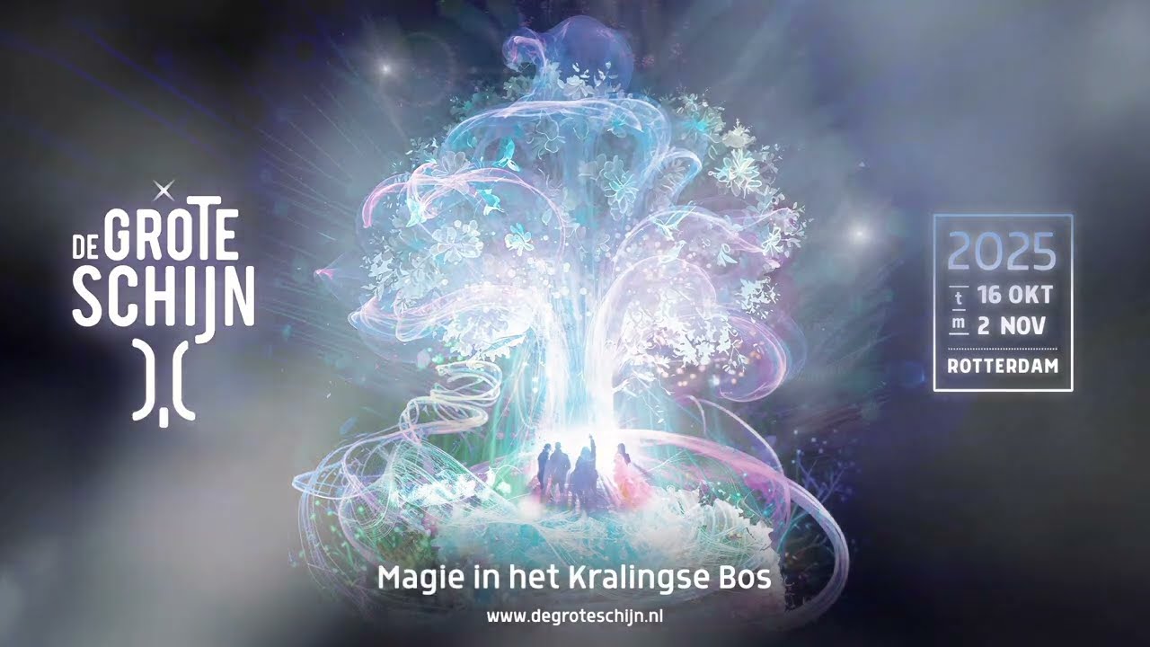 🌌 De Grote Schijn Rotterdam 2025 – Magisch lichtspektakel in het Kralingse Bos ✨