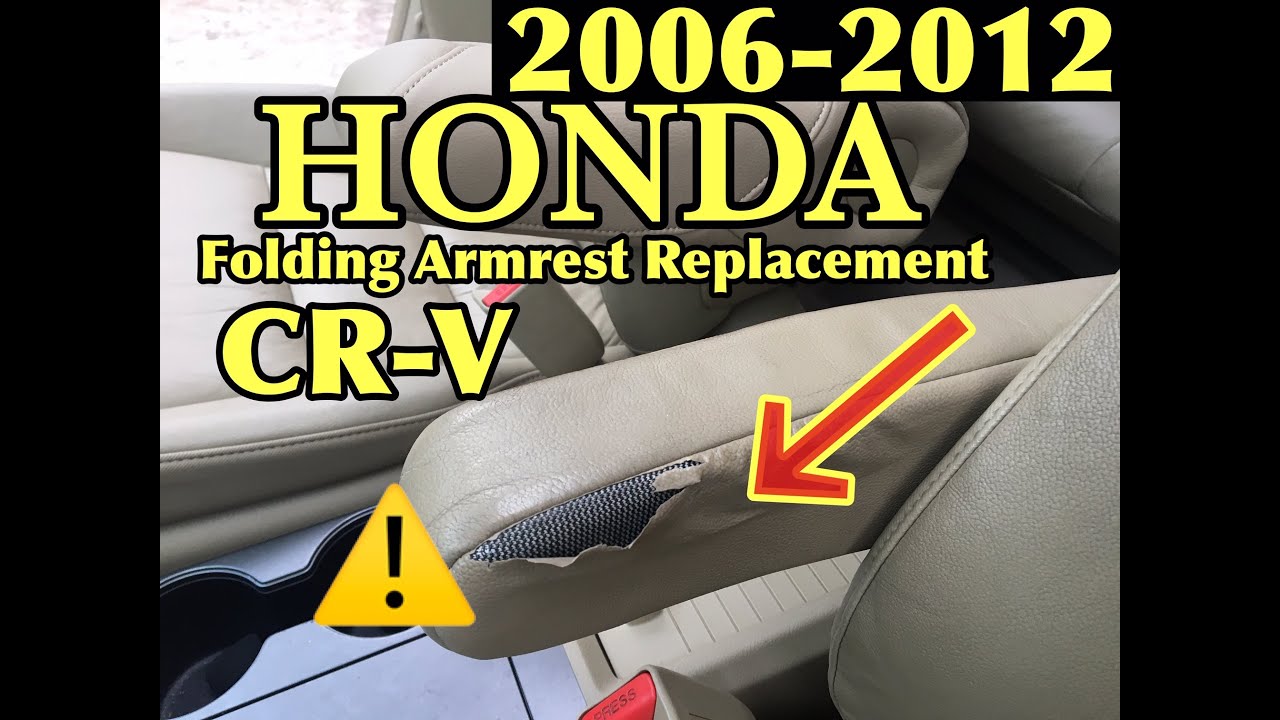 Honda CRV Folding Armrest Vinyl Cover Replacement 2006-2012