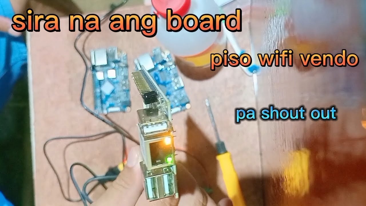 Mga sirang board ng piso wifi vendo machine